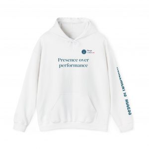 Presence Over Performance Hoodie | Agreement Is Access Sleeve Text